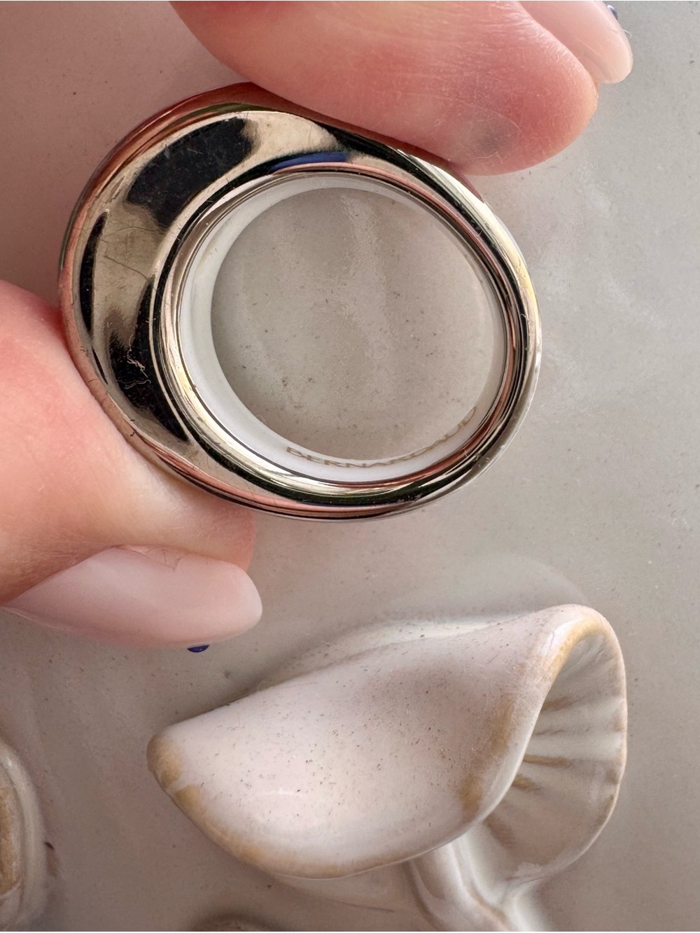 Bernardaud Limoges Porcelain Ring, size 6 - Picture 5 of 15